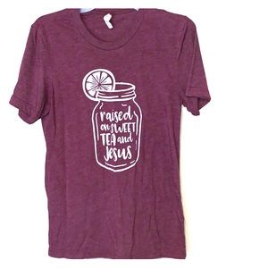 Bella Canvas “Raised on Sweet Tea and Jesus” tee